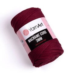 Mezgimo siūlai YarnArt Macrame Cord 3 MM 90g, spalva 781 kaina ir informacija | Mezgimui | pigu.lt