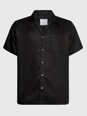 CALVIN KLEIN S/S Button Down Black 545664748 цена и информация | Мужские рубашки | pigu.lt