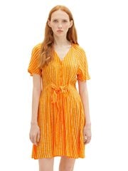 Женское платье 1036602*31713, оранжевое/белое цена и информация | Платья | pigu.lt