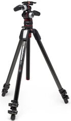 Manfrotto MK055CXPRO33WQR CF Kit 3sec QR kaina ir informacija | Fotoaparato stovai | pigu.lt