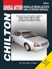 Cadillac Deville / Seville / DTS 99-10 (Chilton): 99-10 цена и информация | Путеводители, путешествия | pigu.lt