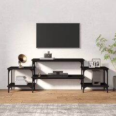 vidaXL Televizoriaus spintelė, juodos spalvos, 157x35x52cm, mediena цена и информация | Тумбы под телевизор | pigu.lt