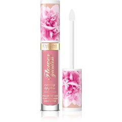 Lūpų blizgis Eveline Cosmetics Flower Garden Creamy, Delicate rose 01, 4.5 ml kaina ir informacija | Lūpų dažai, blizgiai, balzamai, vazelinai | pigu.lt