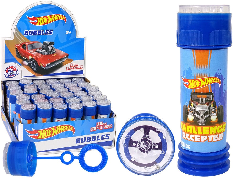 Muilo burbulai Hot Wheels, 55 ml kaina ir informacija | Vandens, smėlio ir paplūdimio žaislai | pigu.lt