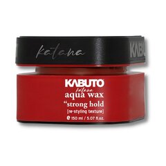 Plaukų modeliavimo pasta Kabuto Katana Aqua Wax Red Strong Hold, 150ml kaina ir informacija | Plaukų formavimo priemonės | pigu.lt