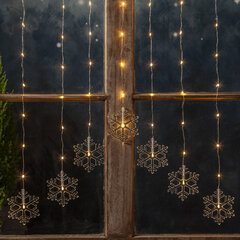 Curtain Lights DecySnowflake 729-56 цена и информация | Гирлянды | pigu.lt