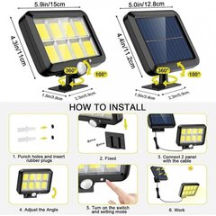 LED saulės žibintas su pulteliu цена и информация | Уличные светильники | pigu.lt
