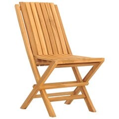vidaXL Sulankstomos sodo kėdės, 2vnt., 47x47x89cm, tikmedžio masyvas kaina ir informacija | Lauko kėdės, foteliai, pufai | pigu.lt