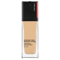 Shiseido Synchro Skin Radiant Lifting Foundation SPF30, 250 песочный, 30 мл цена и информация | Пудры, базы под макияж | pigu.lt