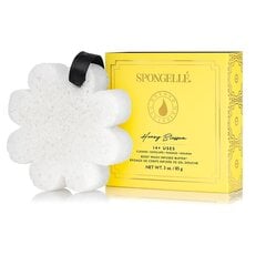 Губка для тела, пропитанная гелем для душа Spongelle White Flower Honey Blossom, 85 г цена и информация | Масла, гели для душа | pigu.lt