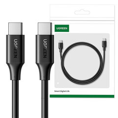 Cable USB-C to USB-C UGREEN 15177, 1,5m (black) цена и информация | Кабели для телефонов | pigu.lt