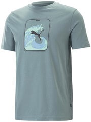 Graco Puma Graphics Wave Tee 674483 84/L, зеленая цена и информация | Мужские футболки | pigu.lt