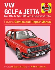 VW Golf & Jetta Mk 2 Petrol (Mar 84 - Feb 92) Haynes Repair Manual kaina ir informacija | Enciklopedijos ir žinynai | pigu.lt