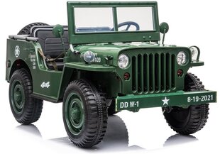 Dvivietis elektromobilis Jeep JH101, 4x4, žalias kaina ir informacija | Elektromobiliai vaikams | pigu.lt