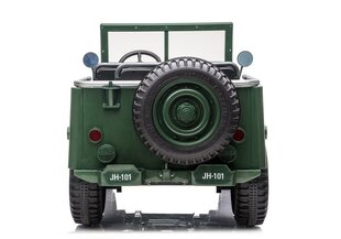 Dvivietis elektromobilis Jeep JH101, 4x4, žalias kaina ir informacija | Elektromobiliai vaikams | pigu.lt