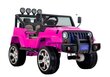 Dvivietis elektromobilis vaikams Jeep 4x4 S2388, rožinis kaina ir informacija | Elektromobiliai vaikams | pigu.lt