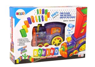 Домино поезд Lean Toys Happy Truck, 80 д. цена и информация | Развивающие игрушки | pigu.lt