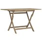 vidaXL Sulankstomas sodo stalas, 120x70x75cm, tikmedžio masyvas kaina ir informacija | Lauko stalai, staliukai | pigu.lt