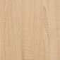 vidaXL Šoninė spintelė, sonoma ąžuolo, 91x29,5x65cm, apdirbta mediena kaina ir informacija | Svetainės spintelės | pigu.lt