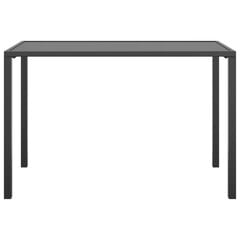 Sodo valgomojo stalas VidaXL, pilkas kaina ir informacija | Lauko stalai, staliukai | pigu.lt