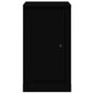 vidaXL Šoninė spintelė, juoda, 37,5x35,5x67,5cm, apdirbta mediena kaina ir informacija | Svetainės spintelės | pigu.lt