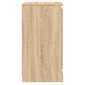 vidaXL Šoninės spintelės, 2vnt., ąžuolo, 37,5x35,5x67,5cm, mediena kaina ir informacija | Svetainės spintelės | pigu.lt