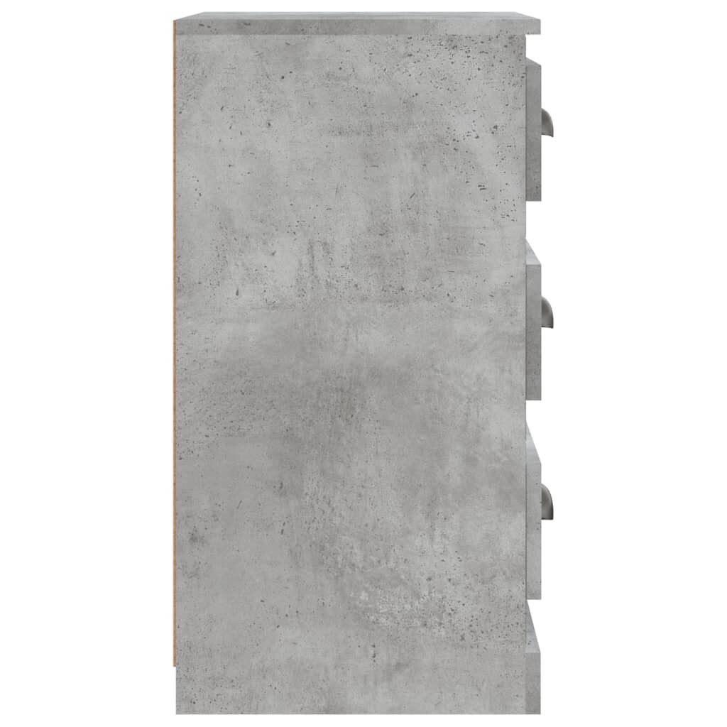 vidaXL Šoninė spintelė, betono pilka, 36x35,5x67,5cm, apdirbta mediena kaina ir informacija | Svetainės spintelės | pigu.lt
