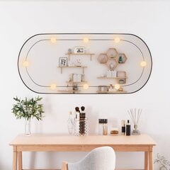 Sieninis veidrodis su LED lemputėmis vidaXL 45x100cm цена и информация | Зеркала | pigu.lt