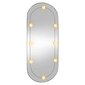 Sieninis veidrodis su LED lemputėmis vidaXL 45x100cm kaina ir informacija | Veidrodžiai | pigu.lt