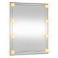 Sieninis veidrodis su LED lemputėmis vidaXL 50x60cm kaina ir informacija | Veidrodžiai | pigu.lt