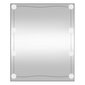 Sieninis veidrodis su LED lemputėmis vidaXL 50x60cm kaina ir informacija | Veidrodžiai | pigu.lt