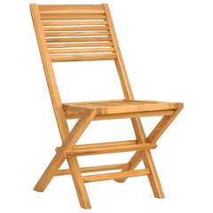 vidaXL Sulankstomos sodo kėdės, 6vnt., 47x62x90cm, tikmedžio masyvas kaina ir informacija | Lauko kėdės, foteliai, pufai | pigu.lt