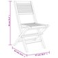 vidaXL Sulankstomos sodo kėdės, 8vnt., 47x62x90cm, tikmedžio masyvas kaina ir informacija | Lauko kėdės, foteliai, pufai | pigu.lt