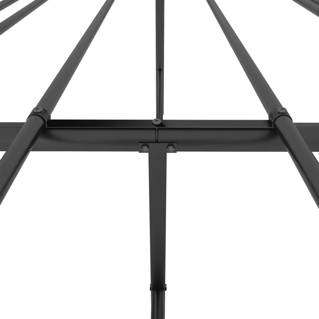 vidaXL Metalinis lovos rėmas, juodos spalvos 160x200 cm kaina ir informacija | Lovos | pigu.lt