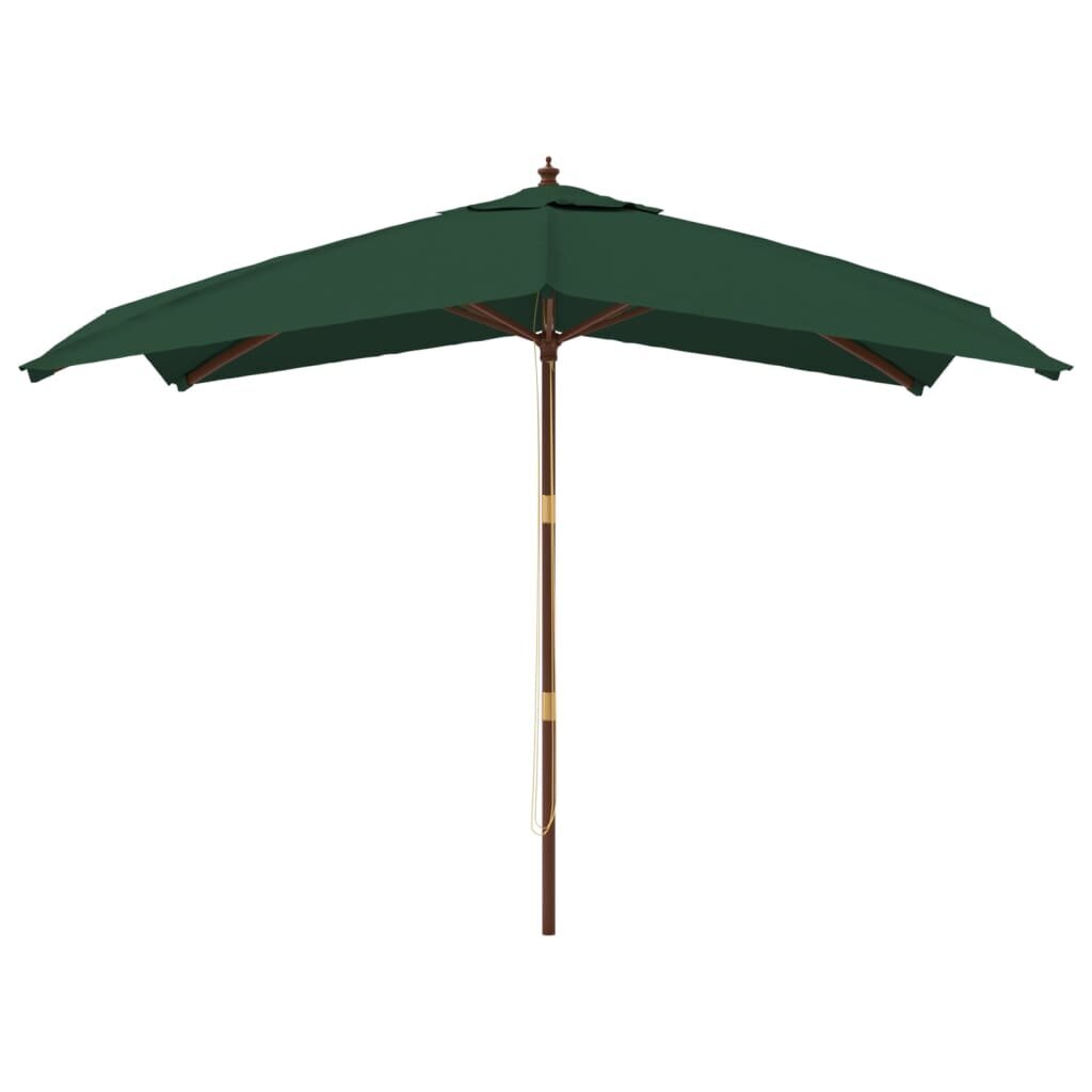 Sodo skėtis nuo saulės vidaXL 300x300x273cm, žalias kaina ir informacija | Skėčiai, markizės, stovai | pigu.lt