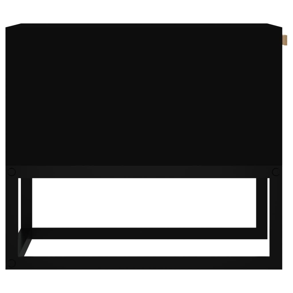 Kavos staliukas vidaXL 80x40x35cm, juodas kaina ir informacija | Kavos staliukai | pigu.lt