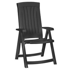 2 - jų sodo kėdžių komplektas Keter Corsica, tamsiai pilkas цена и информация | Садовые стулья, кресла, пуфы | pigu.lt