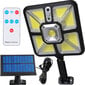 Lauko šviestuvas su nuotolinio valdymo pultu ir saulės baterija kaina ir informacija | Lauko šviestuvai | pigu.lt