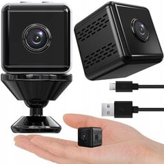 Mini kameros bevielis stebėjimo kubas Full HD video 1080p kaina ir informacija | Stebėjimo kameros | pigu.lt