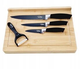 Черные керамические кухонные ножи Swiss Home, 4 шт. цена и информация | Ножи и аксессуары для них | pigu.lt