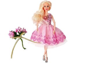 Lėlė modelis su priedais Lean Toys, rožinė, 28 cm цена и информация | Игрушки для девочек | pigu.lt