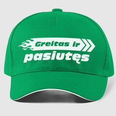 Kepuraitė Greitas ir pasiutęs, žalia kaina ir informacija | Originalios kepurės | pigu.lt