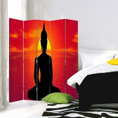 Kambario pertvara Medituojantis Buda kaina ir informacija | Širmos, kambario pertvaros | pigu.lt