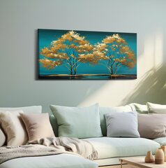 Картина Gold Trees цена и информация | Репродукции, картины | pigu.lt