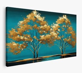 Картина Gold Trees цена и информация | Репродукции, картины | pigu.lt