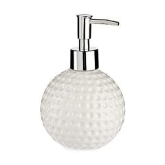 Дозатор мыла Golf, керамика / металл, белый, 12 штук (300 мл) цена и информация | Аксессуары для ванной комнаты | pigu.lt