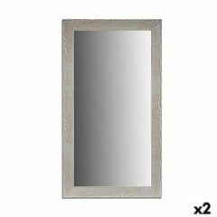 Настенное зеркало Деревянный Белый Cтекло (75 x 136 x 1,5 cm) (2 штук) цена и информация | Зеркала | pigu.lt