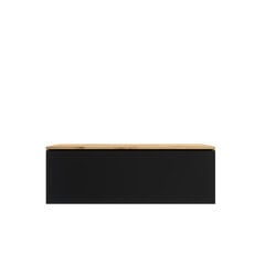 Prekė su pažeidimu.TV staliukas Sesley Skylara, 100 cm, juodas/rudas kaina ir informacija | Prekės su pažeidimu | pigu.lt