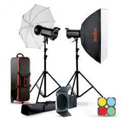 Apšvietimo lempa Godox QT400IIM-C Duo Studio Kit kaina ir informacija | Fotografijos apšvietimo įranga | pigu.lt