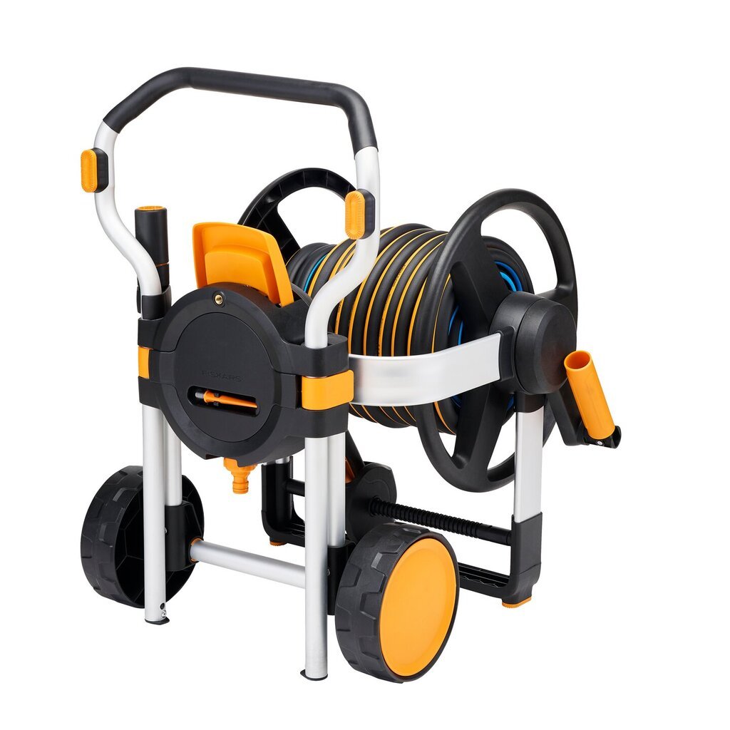 Laistymo vežimėlis su žarna Fiskars, 20m kaina ir informacija | Laistymo įranga, purkštuvai | pigu.lt